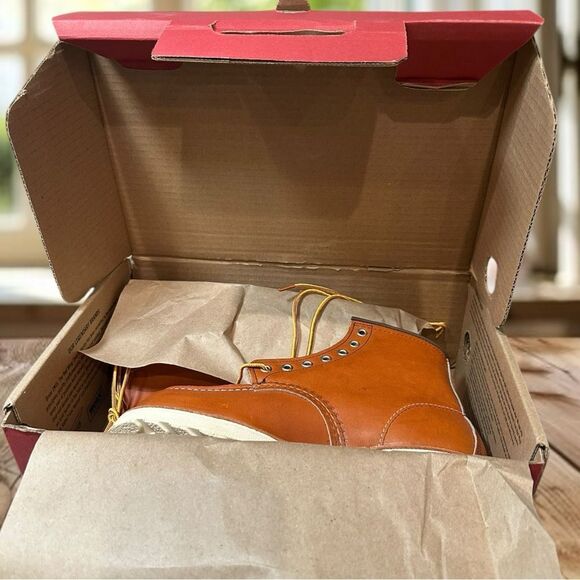 Red Wing Heritage men's Classic 6 inch Moc Toe Work Boot 875 Oro Legacy USA - Picture 13 of 15